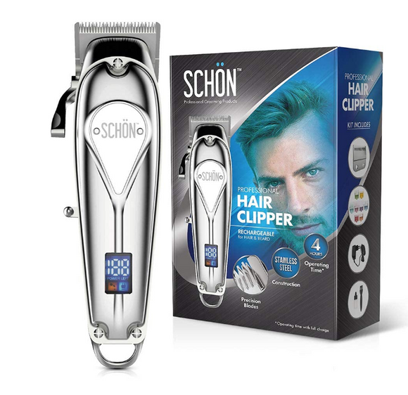 SCHON Cordless Rechargeable Hair Clipper and Trimmer