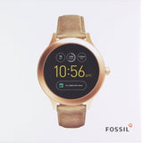 Fossil Gen 3 Smartwatch - Q Venture 45mm Rose Gold-Tone and Light Brown Leather